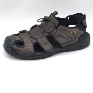 Rugged Outback Shoes Mens Black 9.5 Fisherman Sport Sandals Hook Loop 160103 27